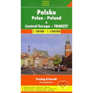 Polsko, Central Europe - tranzit 1:700 000 1:2 000 000 - freytag&berndt