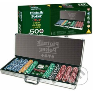 ProPokerkoffer 500 Chips (Poker Alu-Case - 500 žetonů) - Piatnik