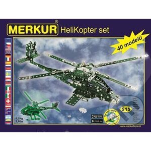 Merkur Helikopter Set 515 dílů / 40 modelů - Merkur