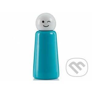 Skittle Bottle Mini 300ml - Sky Blue & White wink - Lund London