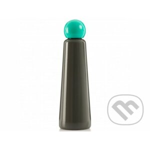Skittle Bottle Jumbo 750ml Dark Grey and Turquoise - Lund London