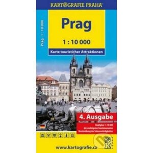 Prag - Karte touristischer Attraktionen /1:10 tis. - Kartografie Praha