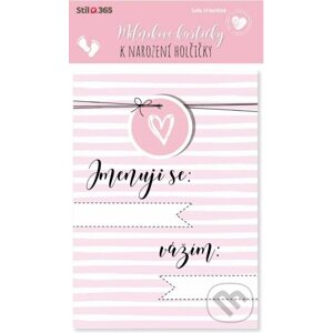 Milníkové kartičky: K narození holčičky - Stil calendars