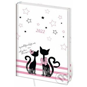 Diář 2022 B6 LYRA denní L226 Cats - Stil calendars