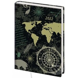 Diář 2022 B6 LYRA denní L227 Continents - Stil calendars