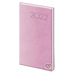Diář 2022 Print - růžový, týdenní kapesní - Helma365