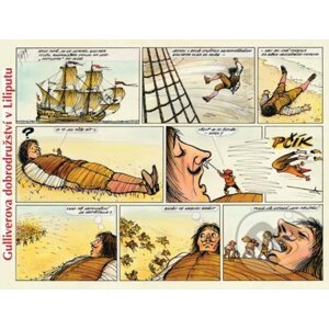 Gulliverova dobrodružství v Liliputu - Rudolf Baudis, Jonathan Swift, Jiří Petráček (Ilustrátor)