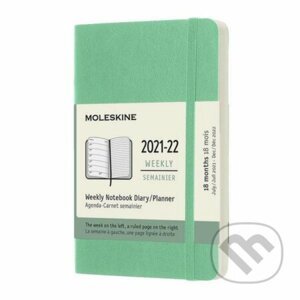 Moleskine Zápisník plánovací 2021-2022 zelený S - Moleskine