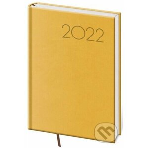 Diář 2022 týdenní A5 Print - žlutá - Helma