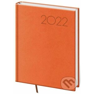 Diář 2022 Print - oranžový, denní, B6 - Helma365