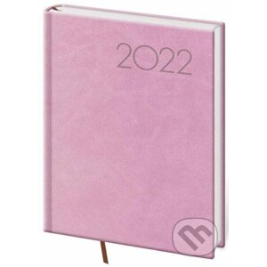 Diář 2022 Print - růžový, denní, B6 - Helma365