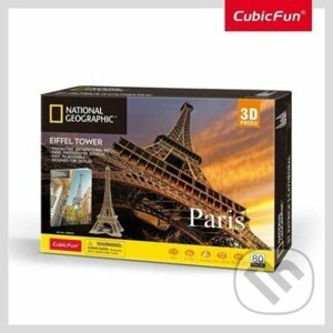Puzzle 3D National Geographic - Eiffelova věž - CubicFun