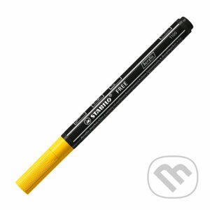 STABILO FREE Acrylic - T100 Okrúhly hrot 1-2mm - žltá - STABILO