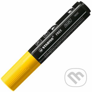 STABILO FREE Acrylic - T800C Klinový hrot 4-10mm - žltá - STABILO