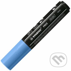 STABILO FREE Acrylic - T800C Klinový hrot 4-10mm - kobaltová modrá - STABILO