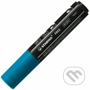 STABILO FREE Acrylic - T800C Klinový hrot 4-10mm - modrozelená - STABILO
