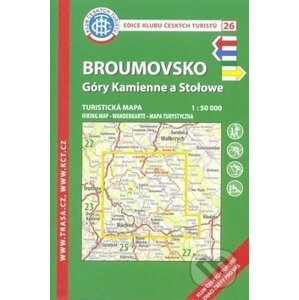 Broumovsko, Góry Kamienne a Stołowe 1:50 000 - Klub českých turistů