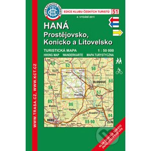 Haná, Prostějovsko, Konicko a Litovelsko 1:50 000 - Klub českých turistů