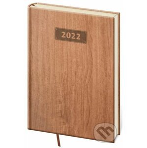 Diář 2022 Wood - Světle hnědý, týdenní, A5 - Helma365