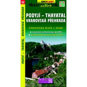 Podyjí - Thayatal, Vranovská přehrada 1:50 000 - SHOCart