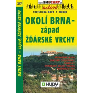 Okolí Brna-západ, Žďárské vrchy 1:100 000 - SHOCart