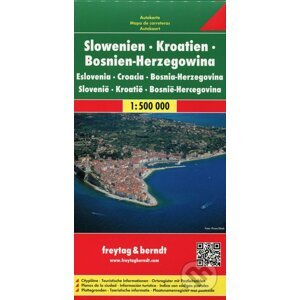 Slowenien, Kroatien, Bosnien-Herzegowina 1:500 000 - freytag&berndt