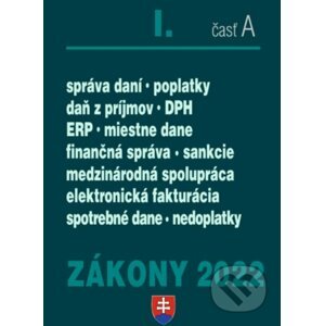 Zákony 2022 I/A - Daňové zákony - Poradca s.r.o.