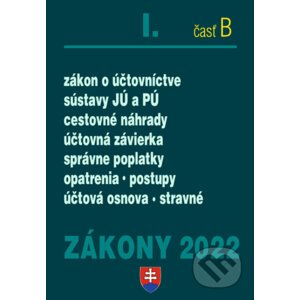 Zákony 2022 I/B Účtovné zákony - Poradca s.r.o.