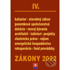 Zákony 2022 IV - Poradca s.r.o.