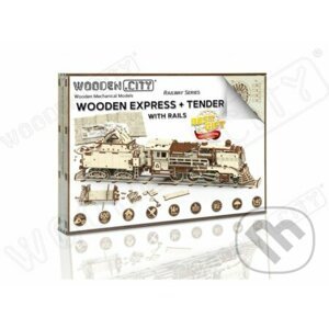WOODEN EXPRESS – lokomotíva s koľajami - WOODENCITY