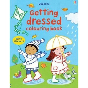 Getting Dressed Colouring Book with Stickers - Usborne