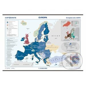 Evropa - Evropská unie a NATO 1:5 000 000 nástěnná mapa - Kartografie Praha