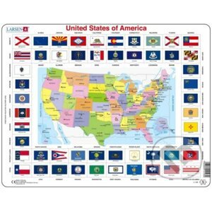 United States of America - Political Map - Larsen