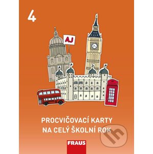 Procvičovací karty na celý školní rok 4 - Angličtina - Fraus