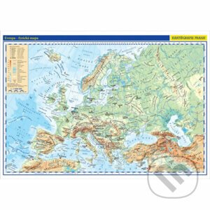 Evropa - školní fyzická nástěnná mapa - Kartografie Praha