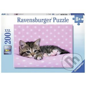 Roztomilé koťátko na růžové dece - Ravensburger