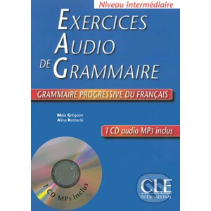 Exercices audio de la grammaire progressive du français - Niveau intermédiaire - Livre + CD - Maia Grégoire