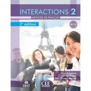 Interactions 2 - Niveau A1.2 - Livre de l´éleve + Audio téléchargeable en ligne - 2eme édition - Gaël Crépieux