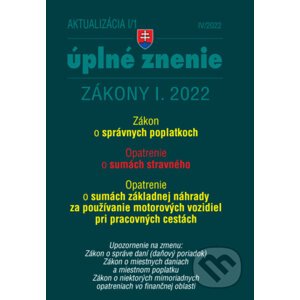 Aktualizácia I/1 / 2022 - daňové a účtovné zákony - Poradca s.r.o.