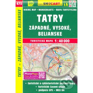 Tatry - Západné, Vysoké, Belianske 1:40 000 - SHOCart
