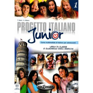 Progetto Italiano Junior 1: Libro di classe e Quaderno degli esercizi + CD Audio + DVD - Marco Dominici, Telis Marin