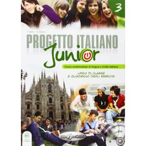 Progetto Italiano Junior 3: Libro di classe e Quaderno degli esercizi + CD Audio + DVD - Telis Marin