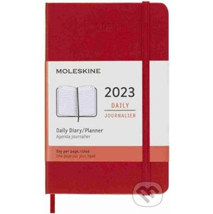 Moleskine – 12-mesačný denný červený diár 2023 - Moleskine