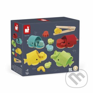 Montessori hračka na triedenie: Veľryby - Janod