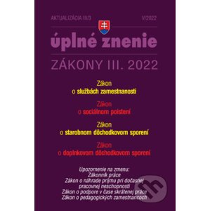 Aktualizácia III/3 / 2022 – Sociálne poistenie a dôchodkové sporenie - Poradca s.r.o.