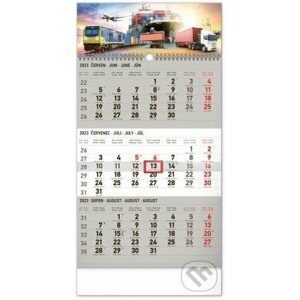 Nástěnný 3měsíční kalendář Spedice 2023 (šedý) - Presco Group