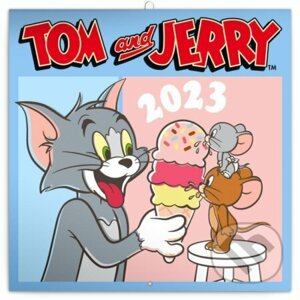 Poznámkový nástěnný kalendář Tom and Jerry 2023 - Presco Group