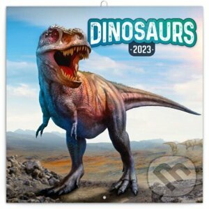 Poznámkový nástěnný kalendář Dinosaurs 2023 - Presco Group