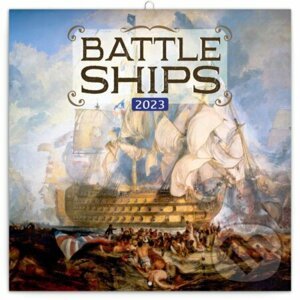 Poznámkový nástěnný kalendář Battle Ships 2023 - Presco Group