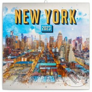 Poznámkový nástěnný kalendář New York 2023 - Presco Group